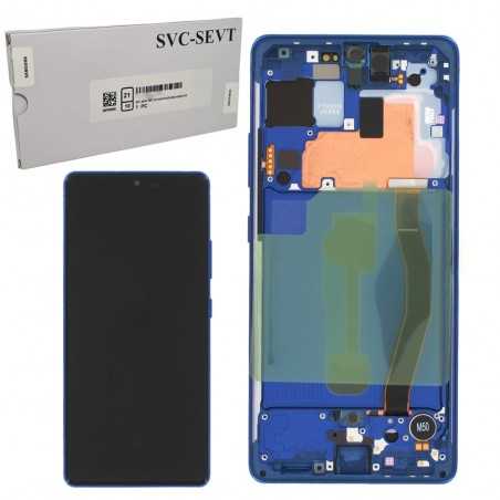 Samsung SERVICE PACK Display LCD ORIGINALE + Frame Per Galaxy G770 S10 LITE | Blue