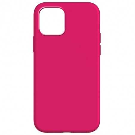 ROVI COLOUR Cover Morbida in Silicone Custodia Soft Touch Per iPhone 15 PLUS Fucsia