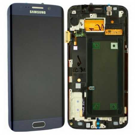 Samsung Service Pack LCD Per Galaxy G925 S6 EDGE Nero