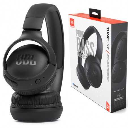 JBL TUNE 510 T510 Cuffie On-Ear Bluetooth Comandi e microfono sul padiglione | Black