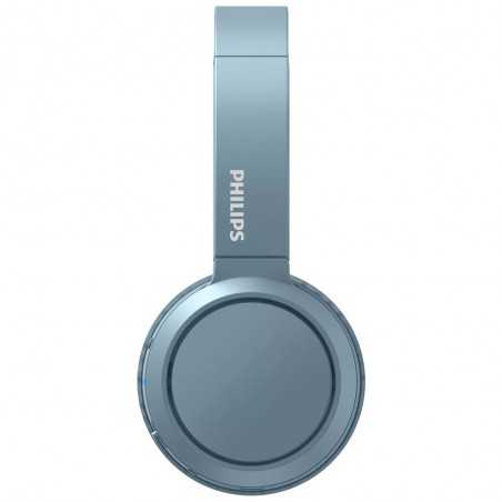 Philips Cuffie Bluetooth Con tasto Bass Boost Cuffia Wireless Over Ear TAH4205 | Blu