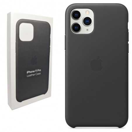 Apple Custodia in Pelle MWYE2ZM/A Leather Cover Per iPhone 11 Pro | Nero
