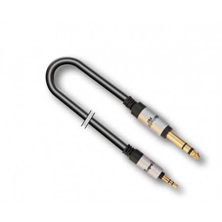 AUDIODESIGN PRO Cavo Adattatore X-PRO da 1 Jack 3,5 Stereo a 1 Jack 6,3 Stereo da 1,5 mt