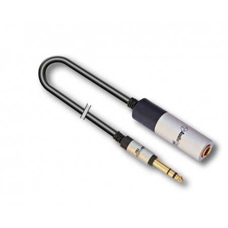 AUDIODESIGN PRO Cavo Adattatore X-PRO da 1 Jack 6,3 Stereo a 1 Socket 6,3 F Stereo da 2 mt