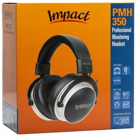 AUDIODESIGN PRO IMPACT PMH350 Cuffia Pro Studio ON-EAR con cavo staccabile da 3 mt + Soft Bag