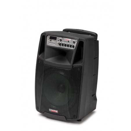 AUDIODESIGN PRO Partybox 12W/L + 2 Microfono Wireless e Telecomando Speaker Bluetooth max/RMS 450/150