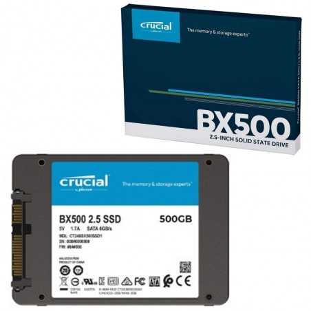Crucial SSD Interno BX500 2,5" 500GB fino a 540 MB/s Stato Solido