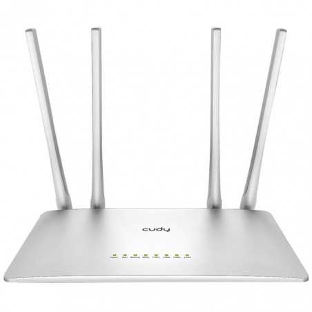 CUDY Router Wifi AC1200 Con 4 Porte LAN 10/100M Dual Band 5GHz