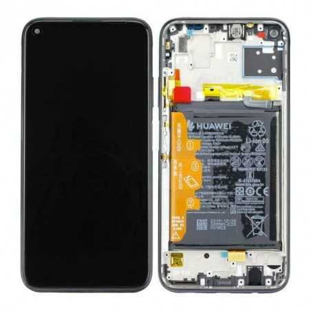 Huawei SERVICE PACK Display LCD ORIGINALE + Frame e Batteria Per P40 Lite Nero | JNY-LX1 JNY-L21A JNY-L01A JNY-L21B