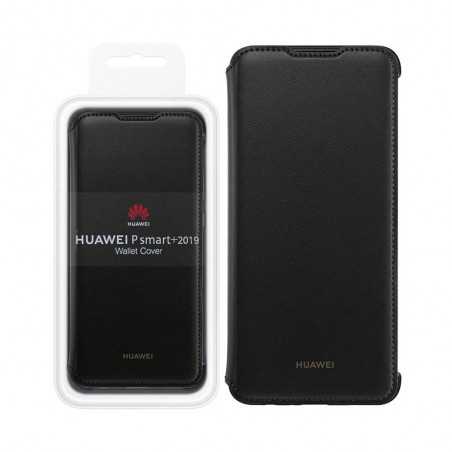 Huawei Wallet Cover Originale in Tessuto Robusto Per P-Smart+ 2019 