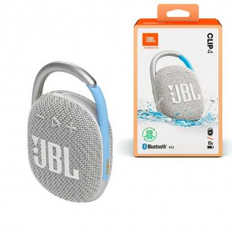 JBL CLIP 4 Eco Speaker Bluetooth Cassa Portatile Waterprood e Dustproof IP67 | Bianco