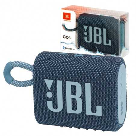 JBL GO 3 Speaker Bluetooth Cassa Portatile Waterproof e Dustproof IP67 | Blu