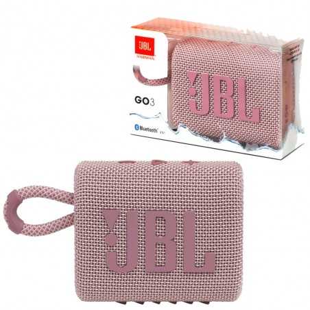 JBL GO 3 Speaker Bluetooth Cassa Portatile Waterproof e Dustproof IP67 | Rosa