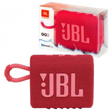 JBL GO 3 Speaker Bluetooth Cassa Portatile Waterproof e Dustproof IP67 | Rosso