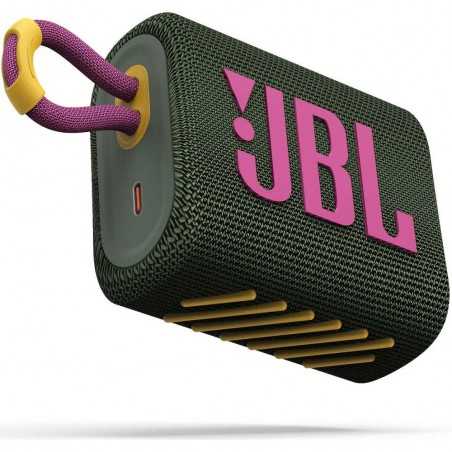 JBL GO 3 Speaker Bluetooth Cassa Portatile Waterproof e Dustproof IP67 | Verde