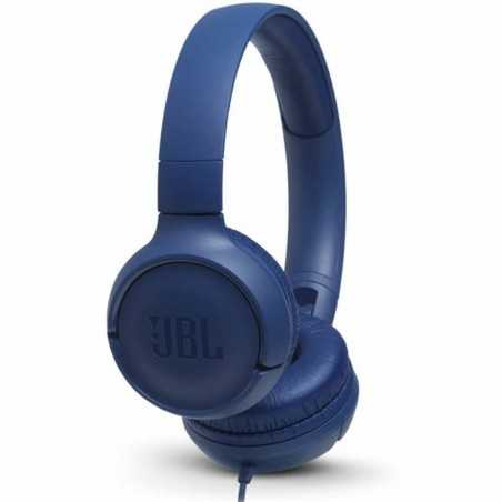 JBL Tune 500 T500 Cuffie Con Filo On-Ear Jack 3.5" Con Comandi e Microfono | Blu