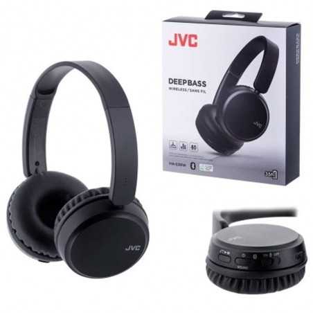 JVC Cuffie DEEPBASS WIRELESS On-Ear Bluetooth HA-S36W-B-U | Nero 