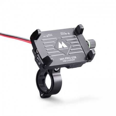 MIDLAND MH-PRO USB Supporto da Moto per Smartphone con Caricatore incluso