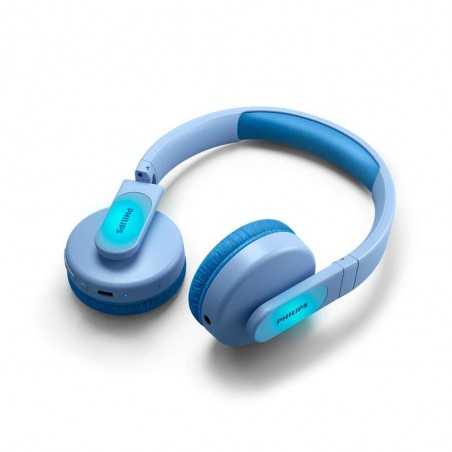 Philips Cuffie Bluetooth per Bambini Kids TAK4206 Wireless Con Volume Limitato | Blu