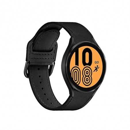 Puro Cinturino Classic in Pelle Per Samsung Galaxy Watch 4 e Watch 4 Classic | Nero