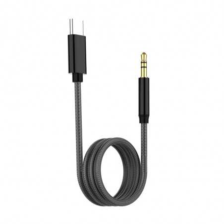 Rovi Cavo Audio Aux Y14 in Tessuto Jack 3,5mm - Type C