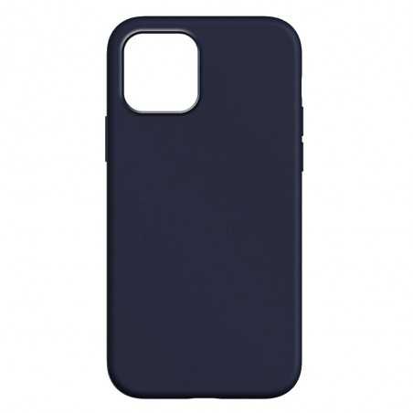 ROVI COLOUR Cover Morbida in Silicone Custodia Soft Touch Per iPhone 15 Dark Blue