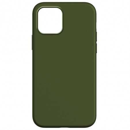ROVI COLOUR Cover Morbida in Silicone Custodia Soft Touch Per iPhone 15 PRO Verde Foresta