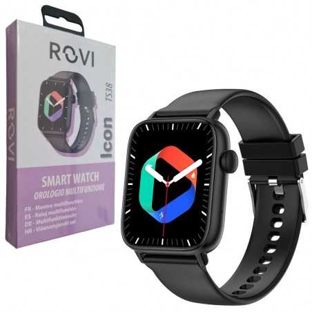 ROVI Smartwatch ICON TS38 Orologio Multifunzione 1,83" Nero