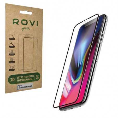 ROVI Vetro Temperato 3D Full Glue con Tecnologia al Nano Carbonio Per iPhone XR | iPhone 11