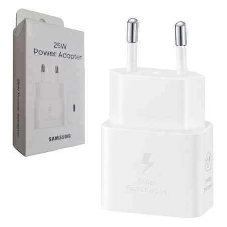 Samsung Adattatore USB-C EP-T2510NWEG Caricabatteria Ultra Fast 25W Type-C Blister | Bianco