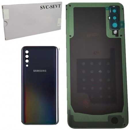 Samsung Back Cover Originale Service Pack con Camera Frame per Galaxy A50 SM-A505 | Nero
