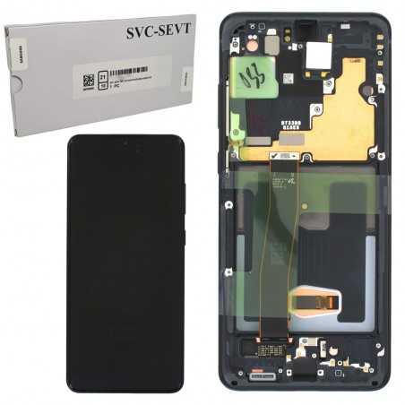 Samsung SERVICE PACK Display LCD ORIGINALE + Frame (SENZA CAMERA) Per Galaxy S20 ULTRA G988 | Cosmic Black NERO