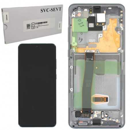 Samsung SERVICE PACK Display LCD ORIGINALE + Frame (SENZA CAMERA) Per Galaxy S20 ULTRA G988 | Cosmic Gray