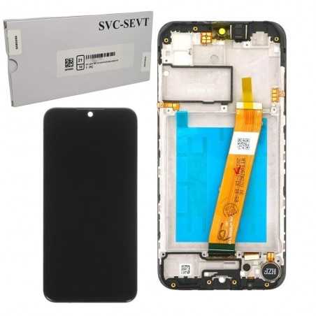 Samsung Service Pack Display Lcd + Frame Per Galaxy A01 SM-A015F | Nero