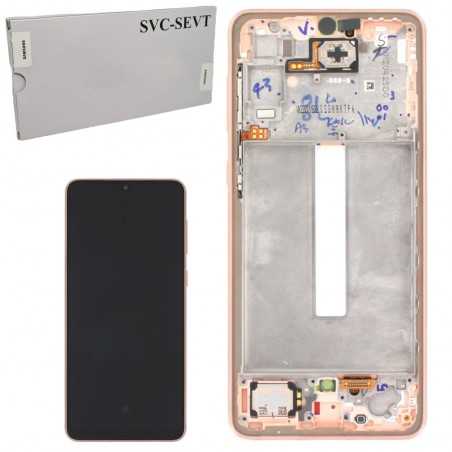 Samsung SERVICE PACK Display LCD ORIGINALE + Frame Per Galaxy A336 A33 5G | Oro - Arancio - A.peach