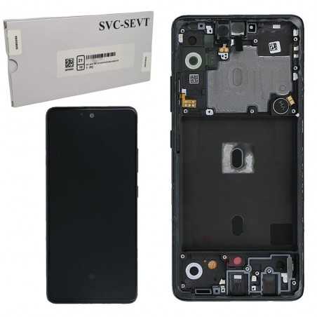 Samsung Service Pack Display Lcd + Frame Per Galaxy A51 5G SM-A516F | Nero