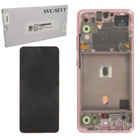 Samsung SERVICE PACK Display LCD ORIGINALE + Frame Per Galaxy A51 5G SM-A516F | Rosa