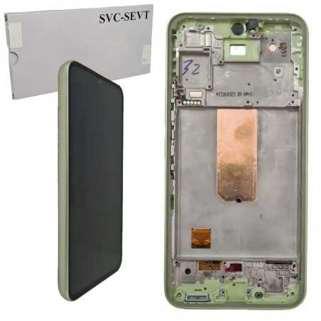 Samsung SERVICE PACK Display LCD ORIGINALE + Frame Per Galaxy A54 5G SM-A546 | Verde