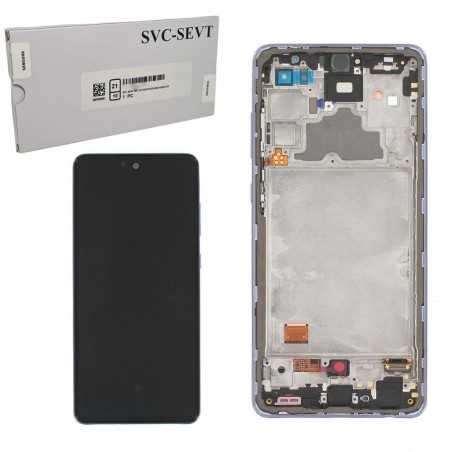 Samsung SERVICE PACK Display LCD ORIGINALE + Frame Per Galaxy A725 A72 - A726B A72 5G | Viola 