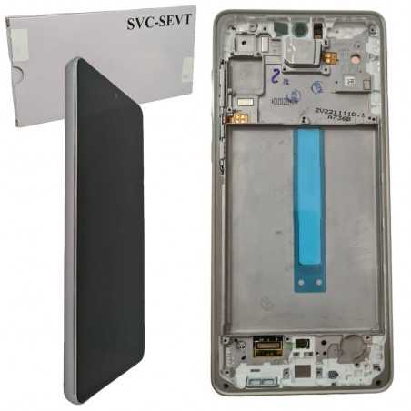 Samsung Service Pack Display LCD + Frame Per Galaxy A73 5G SM-A736 | Bianco