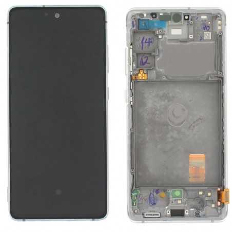 Samsung SERVICE PACK Display LCD ORIGINALE + Frame Per Galaxy S20 FE 5G G781 | Cloud White Bianco | COMPLETO DI ANTENNA 5G