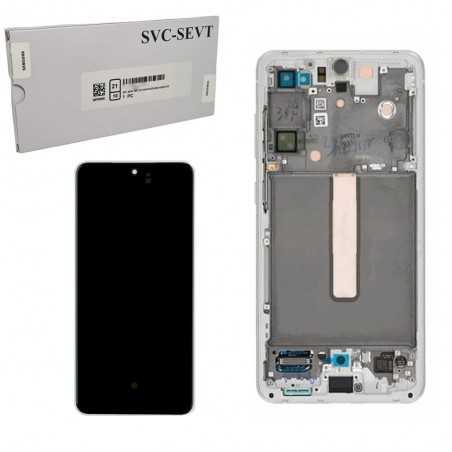 Samsung Service Pack Display LCD + Frame Per Galaxy S21 FE 5G G990B | Bianco