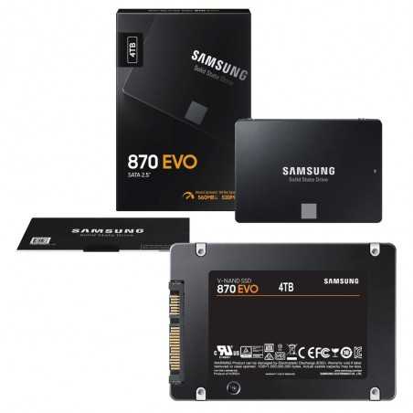 Samsung SSD 870 EVO 4TB 4000GB Serial ATA III 2.5" 6G memory