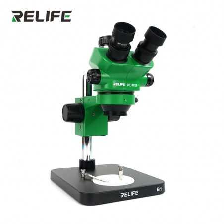 RELIFE RL-M5T-B1 Microscopio trinoculare 7-50X Con interfaccia 0,5 CTV | VERDE