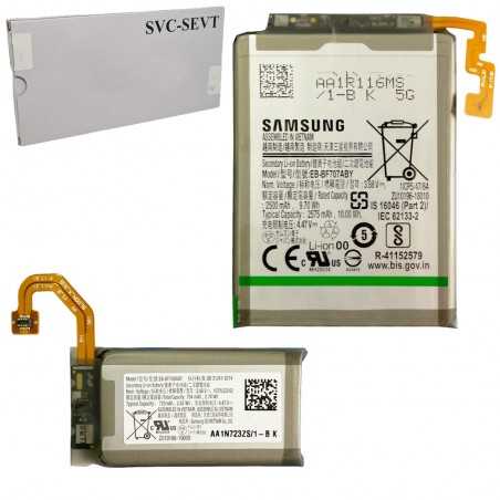 Samsung Service Pack Batteria EB-BF700ABY + EB-BF701ABY Originale per Galaxy Z FLIP SM-F700F 
