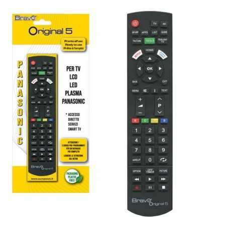 Bravo Telecomando di Ricambio ORIGINAL 5 Per TV Panasonic (Case Originale della Casa)