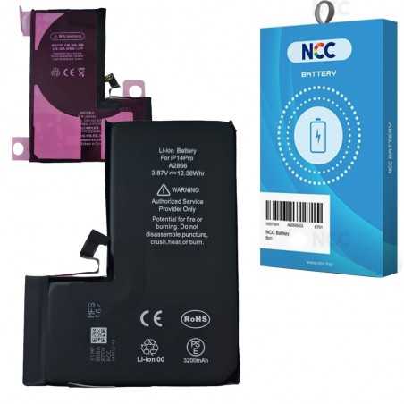 NCC Batteria Compatibile per Apple iPhone 14 PRO | ZY Taiwan Chip - 3200mAh
