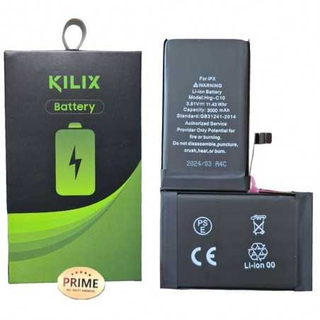 KILIX PRIME Batteria Compatibile per Apple iPhone X MAGGIORATA - 3210mAh