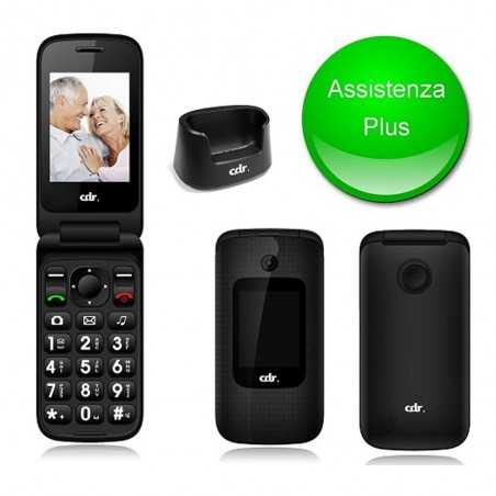 CDR Cellulare GSM Quad Band MC105B Dual Sim con Tasto SOS | Nero