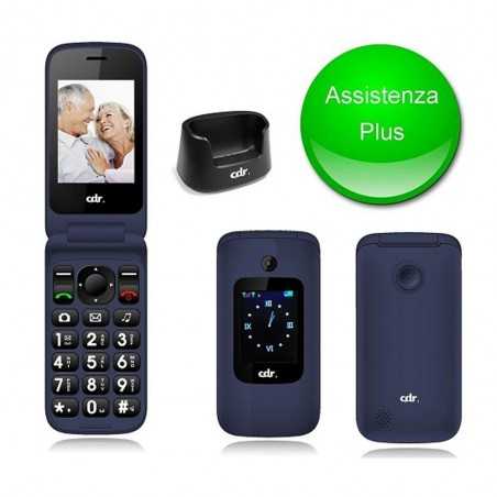 CDR Cellulare GSM Quad Band MC105BL Dual Sim con Tasto SOS | Blue